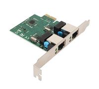 Bewinner Tarjeta de Red PCIe Gigabit de Puerto Dual, Adaptador Ethernet PCI Express de 1000M con Chip RTL8111H, Tarjeta Nic LAN RJ45 de Dos Puertos para Windows para Linux
