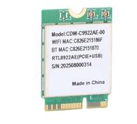 Bewinner Tarjeta de Red WiFi 7 M.2 con Antena Dual, 6338Mbps Triple Banda 2.4G 5G 6G Adaptador Inalámbrico BT 5.4 NGFF Tarjeta WiFi para Computadora de Escritorio 10 11