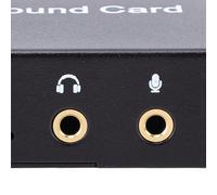 Bewinner Tarjeta de Sonido USB Externa Adaptador de de Alta Resolución de 16 bits 48 KHz con Conector de 3,5 Mm Chip DAC Incorporado Plug & Play para PC, Computadora Portátil y Escritorio