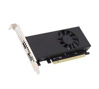 Bewinner Tarjeta Gráfica G1650 de 4 GB, Tarjeta de Vídeo de Perfil bajo GDDR6 de 128 bits, Tarjeta Gráfica para Juegos de PC, Salida DP HDMI, PCI Express 3.0 16X con Ventilador de