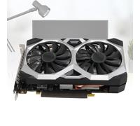 Bewinner Tarjeta Gráfica PCIE 3.0, Tarjeta Gráfica GDDR6 de 6 GB con Ventiladores Dobles Silenciosos, Memoria de 192 bits, Reloj Central de 14000 MHz para 7 8 10