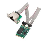 Bewinner Tarjeta Mini PCIE Gigabit Ethernet, Adaptador de Red RTL8111F 10/100/1000Mbps para Escritorio, Estación de Trabajo, Servidor, Tecla M.2 E Adaptable Full/Half Duplex