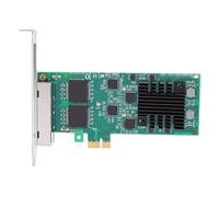 Bewinner Tarjeta Nic PCI Express, Adaptador de Red PCIe X1 con 4 Puertos, 5 GT S 82574, 1GbE RJ45, Diseño de Bajo Consumo, para Servidores de Escritorio Industrial