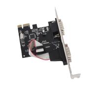 Bewinner Tarjeta Serial PCIe de 2 Puertos, Tarjeta de Expansión de Puerto Serial PCI Express RS232 DB9 con FIFO de 256 Bytes, para 11 10 8 7 Vista XP y