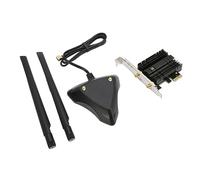 Bewinner Tarjeta WiFi 6E PCIe AX210, 5400Mbps Tri-Band 2.4/5/6GHz, Bluetooth 5.2, Antena Magnética 6dBi, para PC de Escritorio 10/11