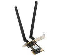 Bewinner Tarjeta WiFi 6E PCIe WiFi para PC de Escritorio, 2.4G/5G/6Ghz hasta 2400Mbps Antena Dual Tarjetas de Red Inalámbrica PCI E, Bluetooth 5.2, Adaptador Inalámbrico Tribanda con MU