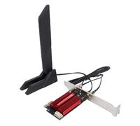 Bewinner Tarjeta WiFi 7 PCIe WiFi, Adaptador de Red Inalámbrico 5.4 6GHz 5GHz 2.4GHz Triple Banda 2880Mbps, con Antena Desmontable de 12dBi, para Placas Base 10 11