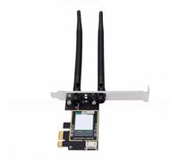 Bewinner Tarjeta WiFi PCIe de Doble Banda con Bluetooth 4,0, Adaptador de Red Inalámbrico 7260AC de 1200Mbps Compatible con 2,4 GHz 5GHz para PC de Escritorio 7 10 11