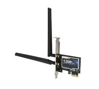 Bewinner Tarjeta WiFi PCIe para PC, Tarjeta de Red Inalámbrica de Doble Banda BT 4.0, Tarjeta de Red PCI Express Gigabit Ethernet de 300Mbps 867Mbps para Win 7, para Win 8, para Win 10