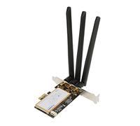 Bewinner Tarjeta WiFi PCIE, Tarjeta de Red Inalámbrica de Doble Banda de 1750 Mbps con 3 Antenas, Adaptador WiFi PCI Express para Win7 Win8 Win10