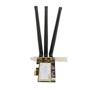 Bewinner Tarjeta WiFi PCIE, Tarjeta de Red Inalámbrica de Doble Banda de 1750 Mbps con 3 Antenas, Adaptador WiFi PCI Express para Win7 Win8 Win10