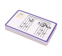 Bewinner Tarjetas Flash de Notas Musicales Coloridas para Aprender, 50 Unidades de Tarjetas Flash de Piano de Doble Cara, Papel de Arte para Principiantes en Música