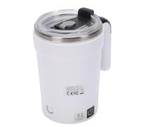Bewinner Taza Autoagitadora, Taza Mezcladora Automática con Pantalla de Temperatura para Oficina en Casa, Acero Inoxidable de 380ML (WHITE)