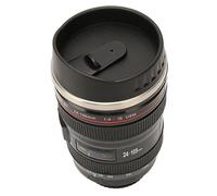 Bewinner Taza de café con Lente de Cámara, Taza de café de Viaje con Aislamiento de Acero Inoxidable con Tapa para Hombres y Mujeres, Regalos de Fotógrafo, Forro de Acero Inoxidable con Aislamiento