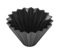 Bewinner Taza de Filtro de café Cónica de Resina, Gotero de café Reutilizable Hecho a Mano, Colador de de Cono de Origami para Verter, Resistente Al Calor hasta 100 °C, Fácil de Limpiar, Negro (BLACK)
