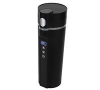 Bewinner Taza de Viaje con Calefacción Eléctrica Inteligente de 450 Ml, Taza para Automóvil de 12-24 V con Control de Temperatura Inteligente, de café con Aislamiento de Acero Inoxidable para Viajes,
