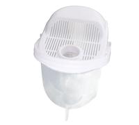 Bewinner Tazón de Lavado de Arroz ABS con Colador - Tipo de Descarga de Agua, Escala Transparente, Colador de Malla Fina y Auxiliar para una Fácil Limpieza del Arroz, 1 Paquete