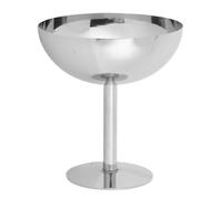 Bewinner Tazón de Postre de Acero Inoxidable 304, Taza de Pudín Reutilizable de 200 Ml para Helados, Refrigerios y Ensaladas, Diseño Elegante para el Hogar y Fiestas (Estilo alto)