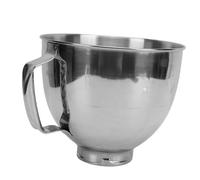Bewinner Tazón Mezclador de Acero Inoxidable de Gran Capacidad de 5 Litros, Fondo Antideslizante para Batidora de Pie, Tazón para Mezclar de Acero Inoxidable 304 para Hornear, Utensilios de Cocina