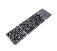 Bewinner Teclado Bluetooth Triple |Panel Táctil y Teclado Numérico 2 en 1, Conectividad Multidispositivo, Ultraportátil para Viajar