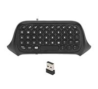 Bewinner Teclado de Consola de Juegos, Teclado de Consola de Juegos de 2,4 GHz con Conector de Sonido y Auriculares, Teclado de Juegos para Series S One One S (Negro)