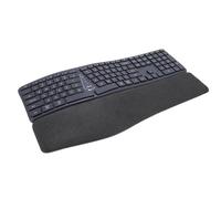 Bewinner Teclado Ergonómico Dividido con Reposo en Muñeca Acolchada, Conectividad y USB, Teclado Dividido Recargable USB C para Computadora Portátil de Escritorio de Computadora