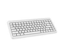 Bewinner Teclado Inalámbrico 2.4G, 75% Teclados de 84 Teclas de Tamaño Completo con Teclado Numérico, Teclado Silencioso Ultradelgado para Computadora, Computadora de Escritorio, (White)