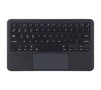 Bewinner Teclado Inalámbrico BT, Teclado Inalámbrico Portátil Delgado Universal con Panel Táctil para para OS X para, Batería Recargable Incorporada (Negro)