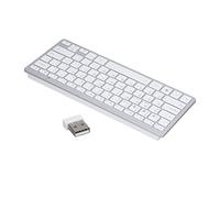 Bewinner Teclado Inalámbrico Portátil para Tableta, Mini Teclado Ultradelgado de 78 Teclas, Compatible con OS para Sistemas