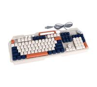 Bewinner Teclado Mecánico para Juegos de 104 Teclas, Teclado de Computadora USB con Cable Retroiluminado RGB, Teclado de Tamaño Completo con Bandeja Ergonómica para Computadora Portátil