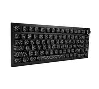 Bewinner Teclado Mecánico para Juegos Retroiluminado RGB de 81 Teclas, Teclado Mecánico Inalámbrico USB Bluetooth 2.4G con Teclas PBT, Intercambiable en Caliente 8000 MAh para Oficina (Línea de
