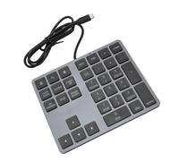 Bewinner Teclado Numérico con Cable Delgado con Diseño Mecánico, Velocidad de Transferencia de 400 MB/Segundo, 34 Teclas para Computadora Portátil de Escritorio, Diseñado para