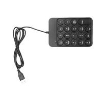 Bewinner Teclado Numérico con Cable, Teclado Numérico USB de 19 Teclas con Teclas Redondas, Portátil Ergonómico para Computadora Portátil, 10 Millones de Pulsaciones