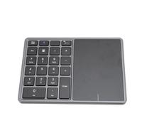 Bewinner Teclado Numérico Inalámbrico Bluetooth4.2 2,4G con Panel Táctil, Teclado Numérico Externo de 22 Teclas para Ordenador Portátil, Escritorio y PC (Gris Oscuro)