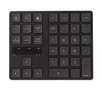 Bewinner Teclado Numérico Inalámbrico de 35 Teclas, Teclado Ergonómico para Juegos con una Sola Mano 2.4G con Rebote Rápido Silencioso, Mini Numérico USB para Oficina en Casa, Computadora Portátil,