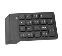 Bewinner Teclado Numérico Inalámbrico Receptor USB 18 Teclas Teclado Numérico Semimecánico con Batería para Computadora Portátil, Computadora de Escritorio, Oficina, Juegos, Negro