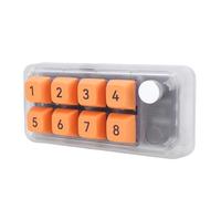 Bewinner Teclado Numérico USB C Cableado, Teclado Mecánico Macro con una Mano, 8 Teclas Multifunción Teclado Programable para Juegos de Oficina para Juegos de Oficina (Transparente)