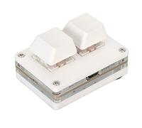 Bewinner Teclado para Juegos de 2 Teclas, Teclado Estándar OSU HID, Teclado Mecánico con Cable USB, Teclado Programable Mini RGB para Game Office Multimedia