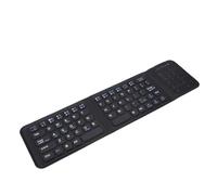 Bewinner Teclado Plegable con Panel Táctil, Teclado Bluetooth Portátil Triple Plegable, Ultradelgado Recargable de Tamaño Completo para Teléfono Inteligente, Tableta,