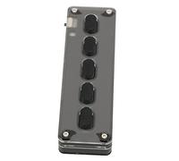 Bewinner Teclado Programable de 5 Teclas, Modo Dual USB y Bluetooth, Mini Teclado Silencioso de Silicona para Juegos, Portátil y Personalizable para PC (Black)