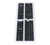 Bewinner Teclas Rusas de 132 Teclas, ABS de Perfil OEM para Teclados Mecánicos, Compatibles con Diseños de 61 64 68 84 87 104 108 (Black)