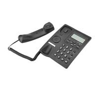 Bewinner Teléfono con Cable con Altavoz, Teléfono con Cable de Escritorio con Pantalla LCD, Fijo Semi Manos Libres con Identificador de Llamadas, Alarmas de 3 Grupos, Sistemas DTMF, 1-99 Horas No