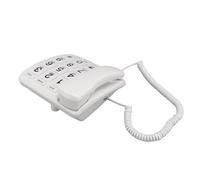 Bewinner Teléfono con Cable para Personas Mayores con Botones Grandes, Altavoz Manos Libres, Memoria de Marcación Rápida, Control de Volumen, Teléfono Fijo Doméstico para Montar en la Pared