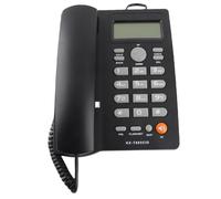Bewinner Teléfono con Identificación de Llamadas para Oficina en Casa, Hotel, Teléfono Fijo con Cable Manos Libres con Marcación Rápida, Función de Silencio, Remarcación del último Número - Negro,