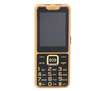 Bewinner Teléfono de Llave Grande Ultra Delgada para Personas Mayores, Pantalla a Prueba de Rolas HD de 2.6 Pulgadas, Anuncio de Llamadas de Voz, Linterna de Emergencia (Gold)