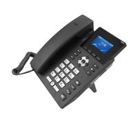 Bewinner Teléfono IP de 2,4 Pulgadas con Tecnología de Cancelación de Ruido para Llamadas Claras, Puerto Dual Gigabit Ethernet, Ideal para Empresas Emergentes, Negro