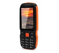 Bewinner Teléfono Móvil de Botón Grande para Mayores con Pantalla HD 2.6 Pulgadas, Dual SIM 2G, Altavoz Fuerte, Linterna con Botón Lateral y Botones Táctiles Grandes (Naranja)