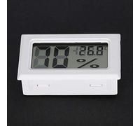 Bewinner Termómetro Digital LCD Monitor de Humedad Interior Higrómetro para Invernadero de Oficina en Casa - Mini Medidor de Temperatura Blanco con Batería Incluida (WHITE)