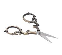 Bewinner Tijeras de Bordado Retro, Tijeras de Costura Vintage con Forma de Calabaza de Acero Inoxidable para Bricolaje, Manualidades, Modelado de Cejas, Ergonómico, 5,5" (Bronce)