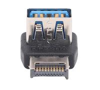 Bewinner Tipo E USB3.2 Adaptador de 90 Grados, Velocidad de 10 Gbps, Transmisión de Señal sin Pérdidas, Diseño Compacto, Material ABS Duradero, Compatible con la Mayoría de Las Placas (PH741A)